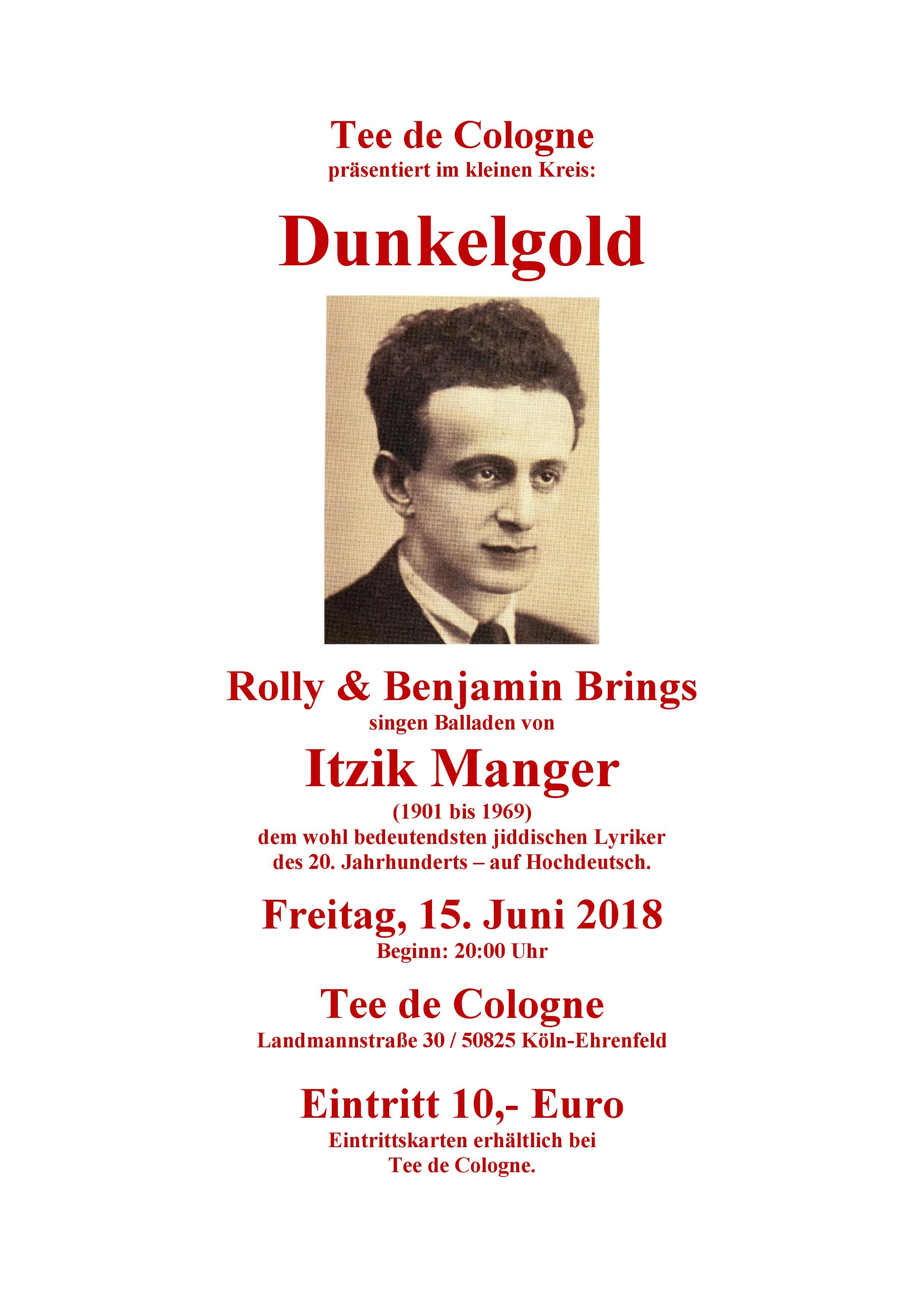 Plakat Dunkelgold